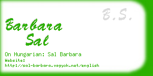 barbara sal business card